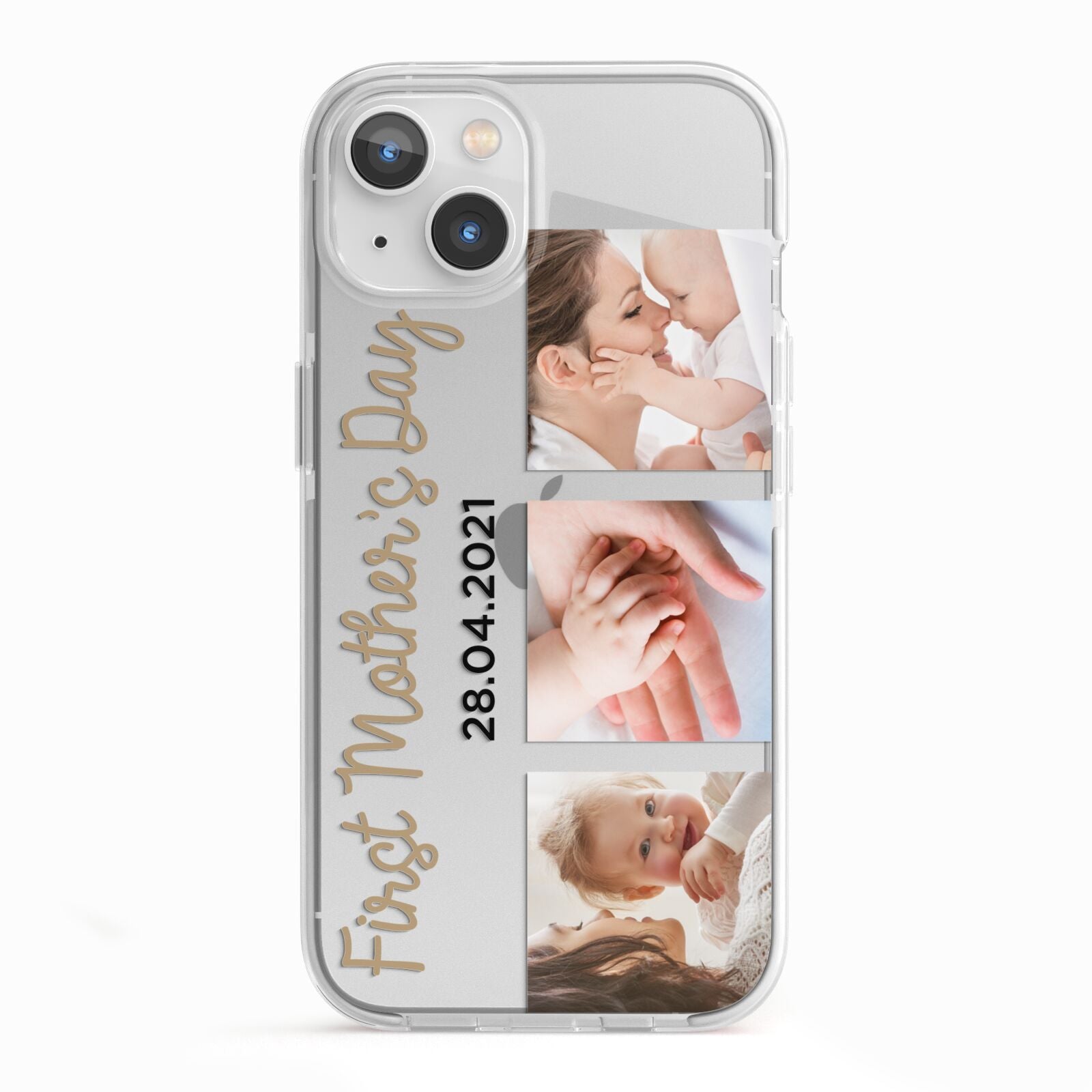 First Mothers Day Photo iPhone 13 TPU Impact Case with White Edges