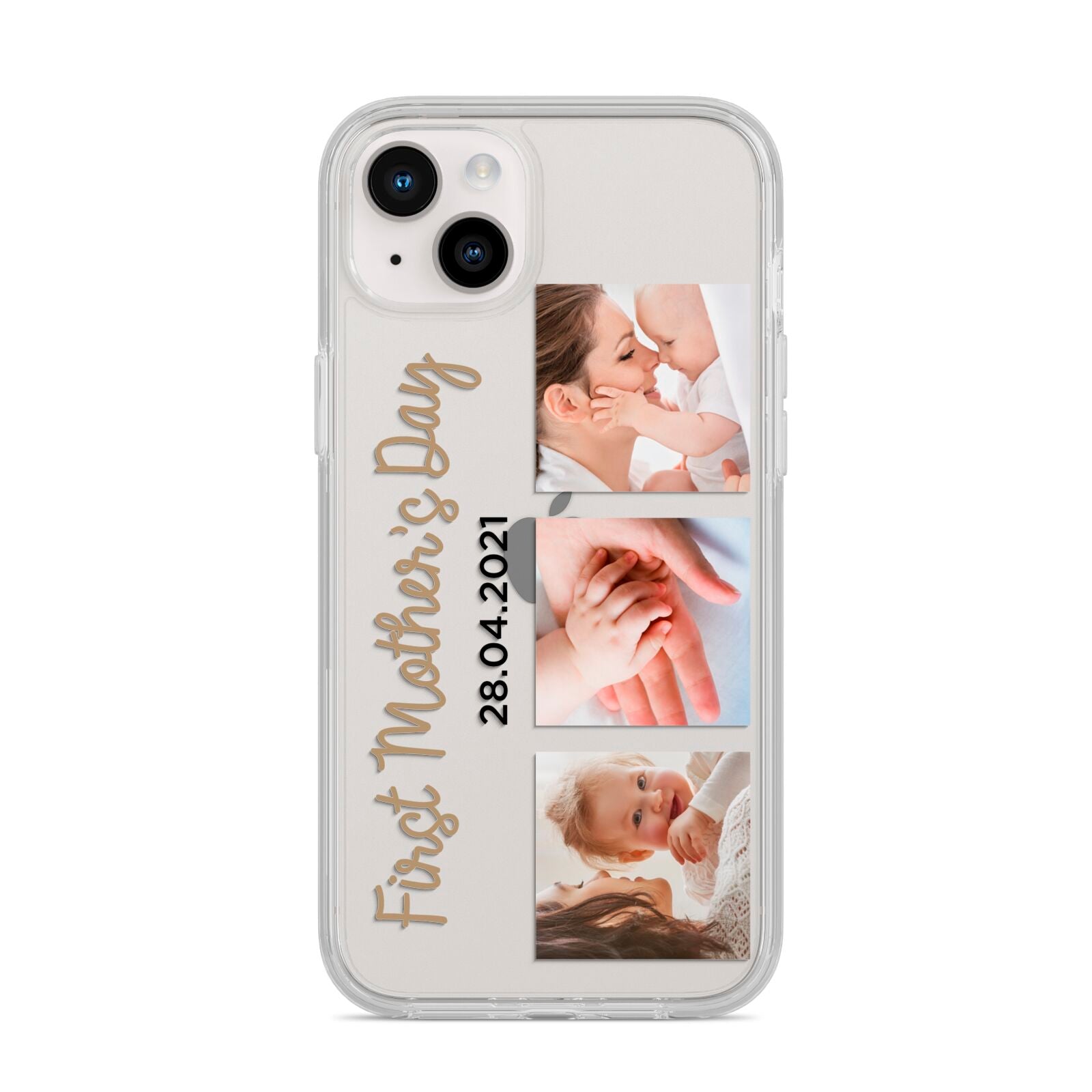 First Mothers Day Photo iPhone 14 Plus Clear Tough Case Starlight