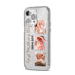 First Mothers Day Photo iPhone 14 Pro Max Clear Tough Case Silver Angled Image