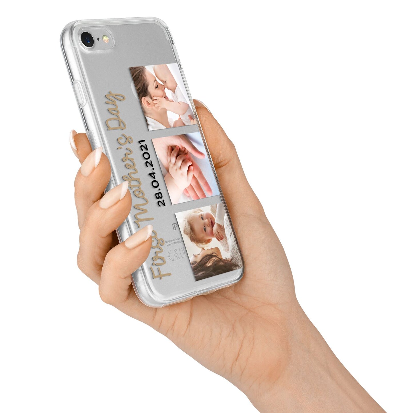 First Mothers Day Photo iPhone 7 Bumper Case on Silver iPhone Alternative Image