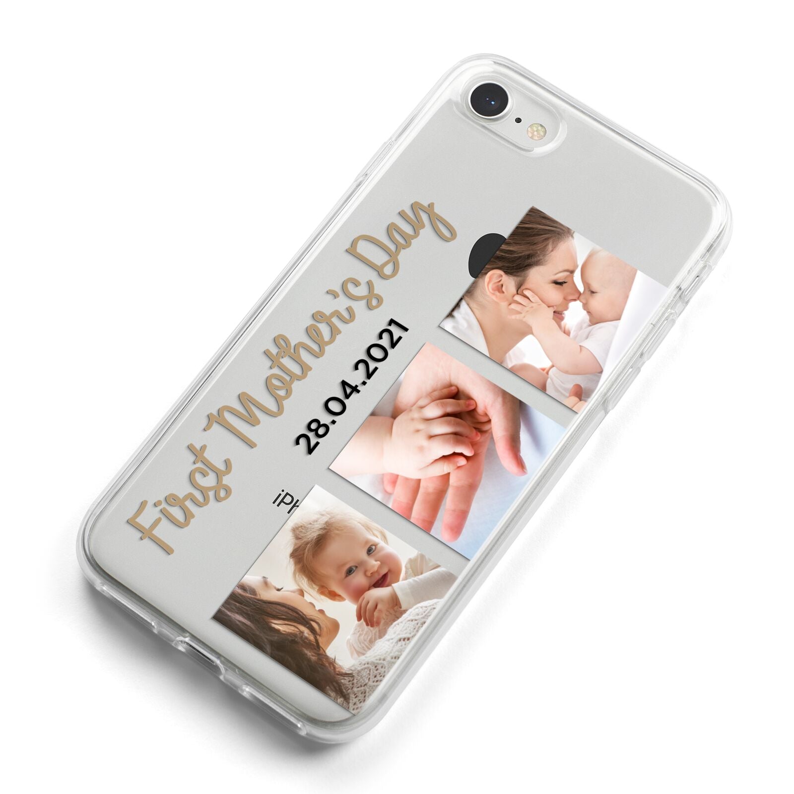 First Mothers Day Photo iPhone 8 Bumper Case on Silver iPhone Alternative Image