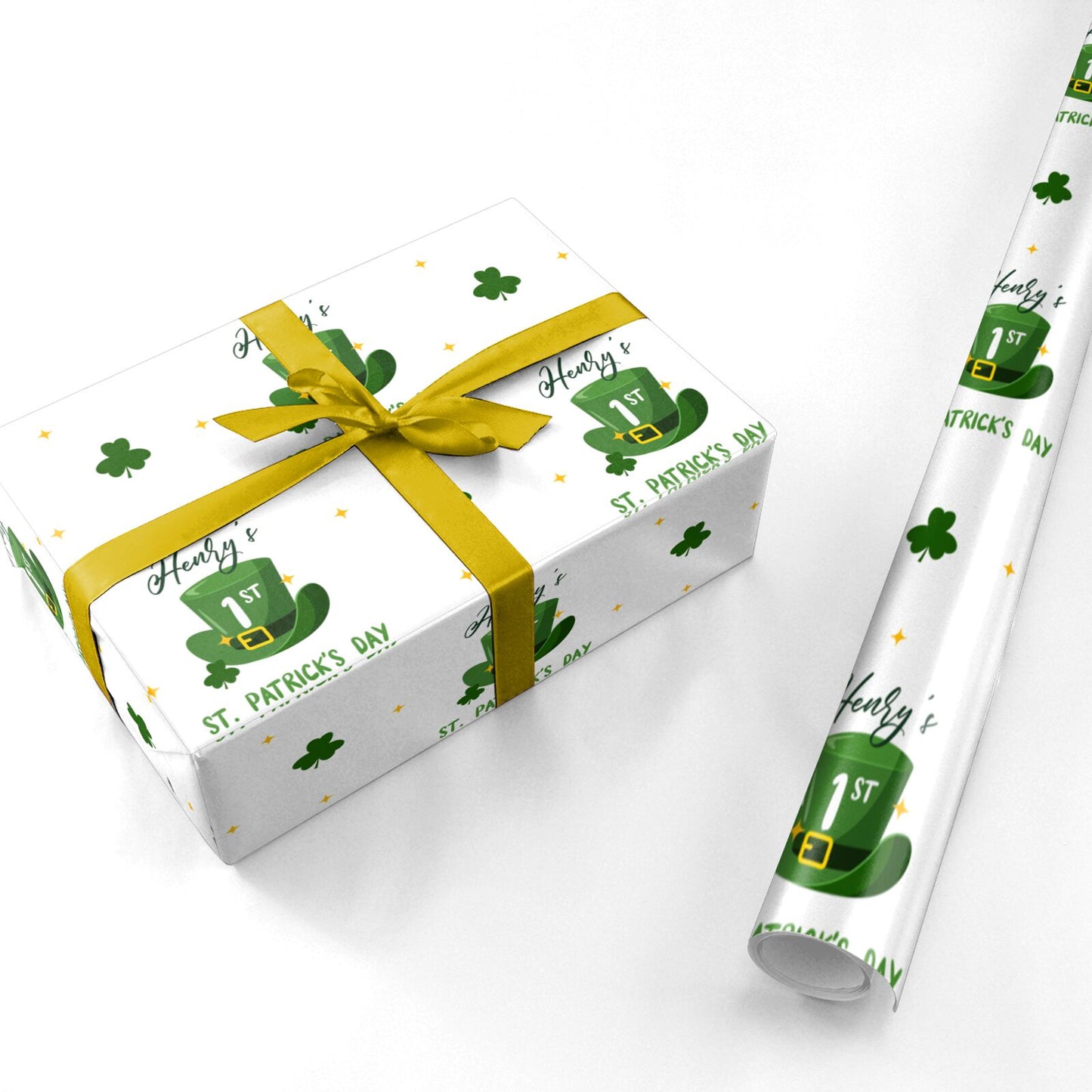 First St Patricks Day Personalised Personalised Wrapping Paper