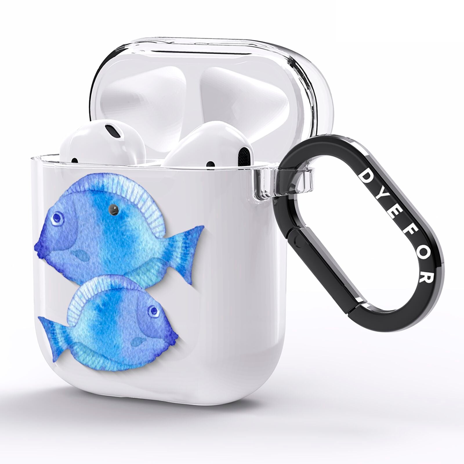 Fish AirPods Clear Case Side Image