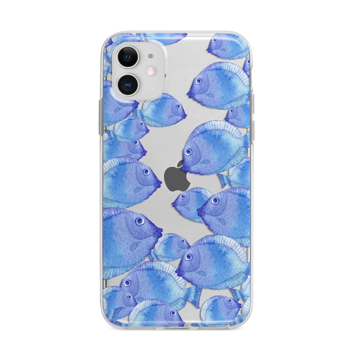 Fish Apple iPhone 11 in White with Bumper Case