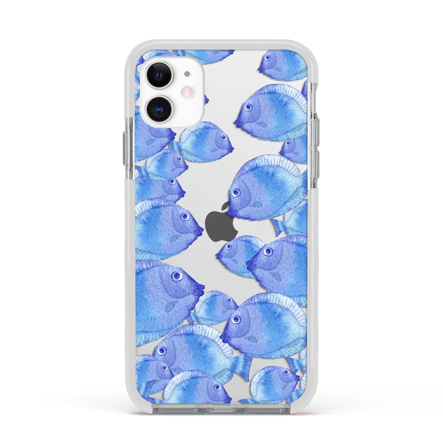 Fish Apple iPhone 11 in White with White Impact Case
