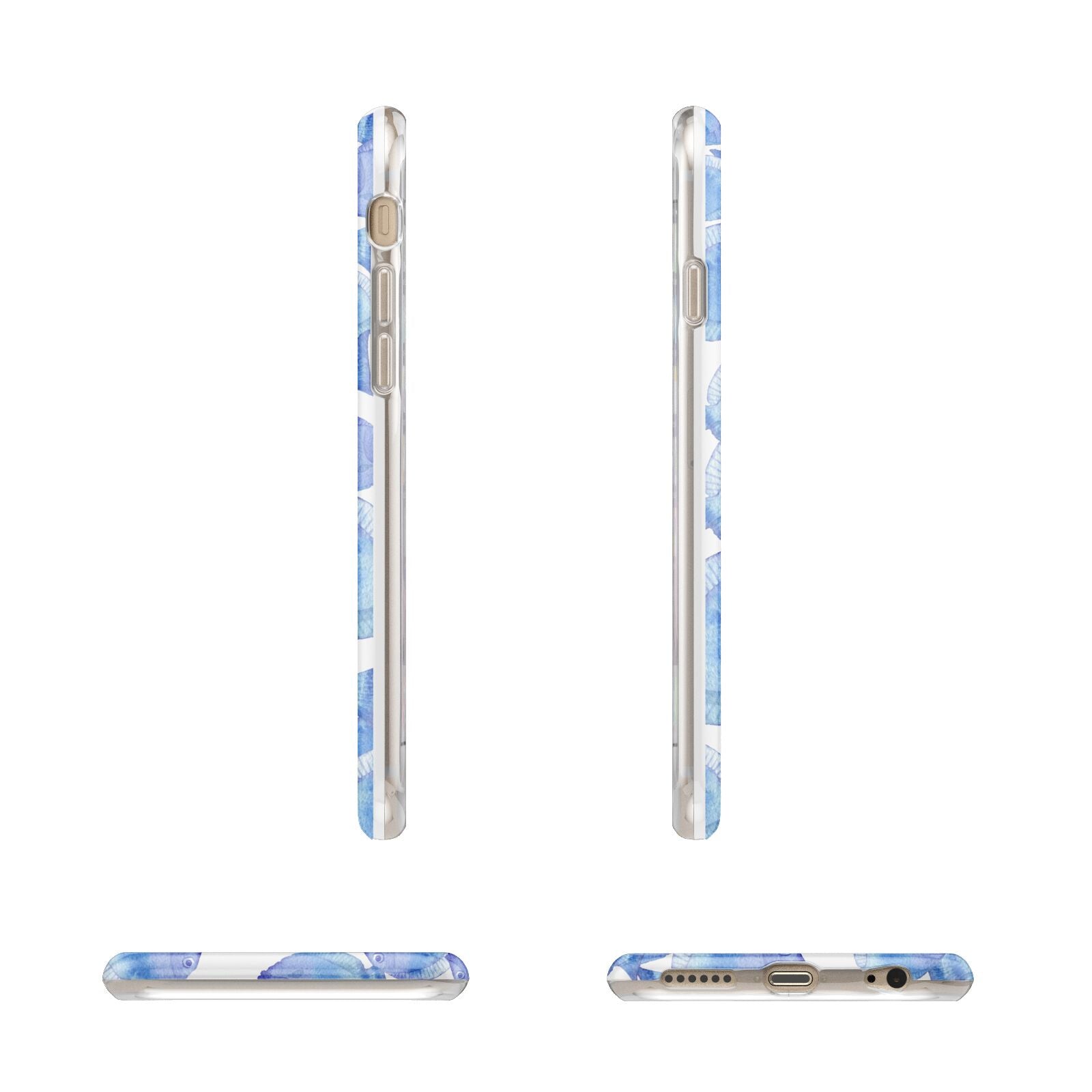 Fish Apple iPhone 6 3D Wrap Tough Case Alternative Image Angles