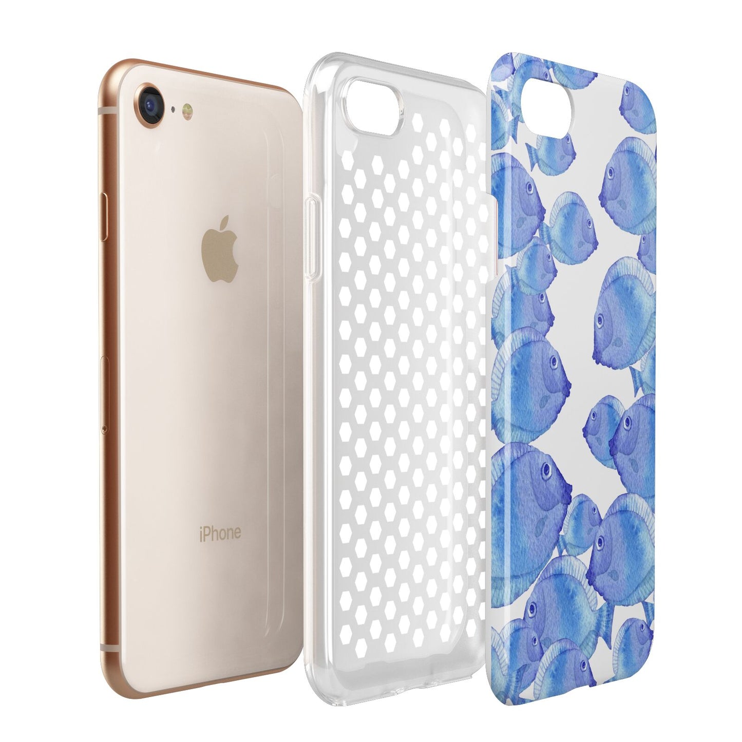 Fish Apple iPhone 7 8 3D Tough Case Expanded View