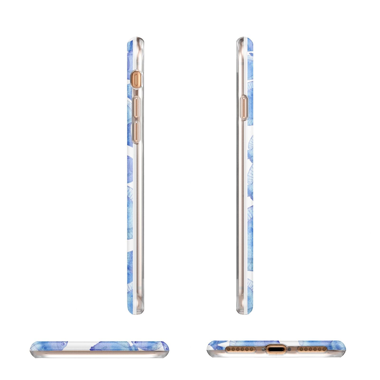 Fish Apple iPhone 7 8 3D Wrap Tough Case Alternative Image Angles