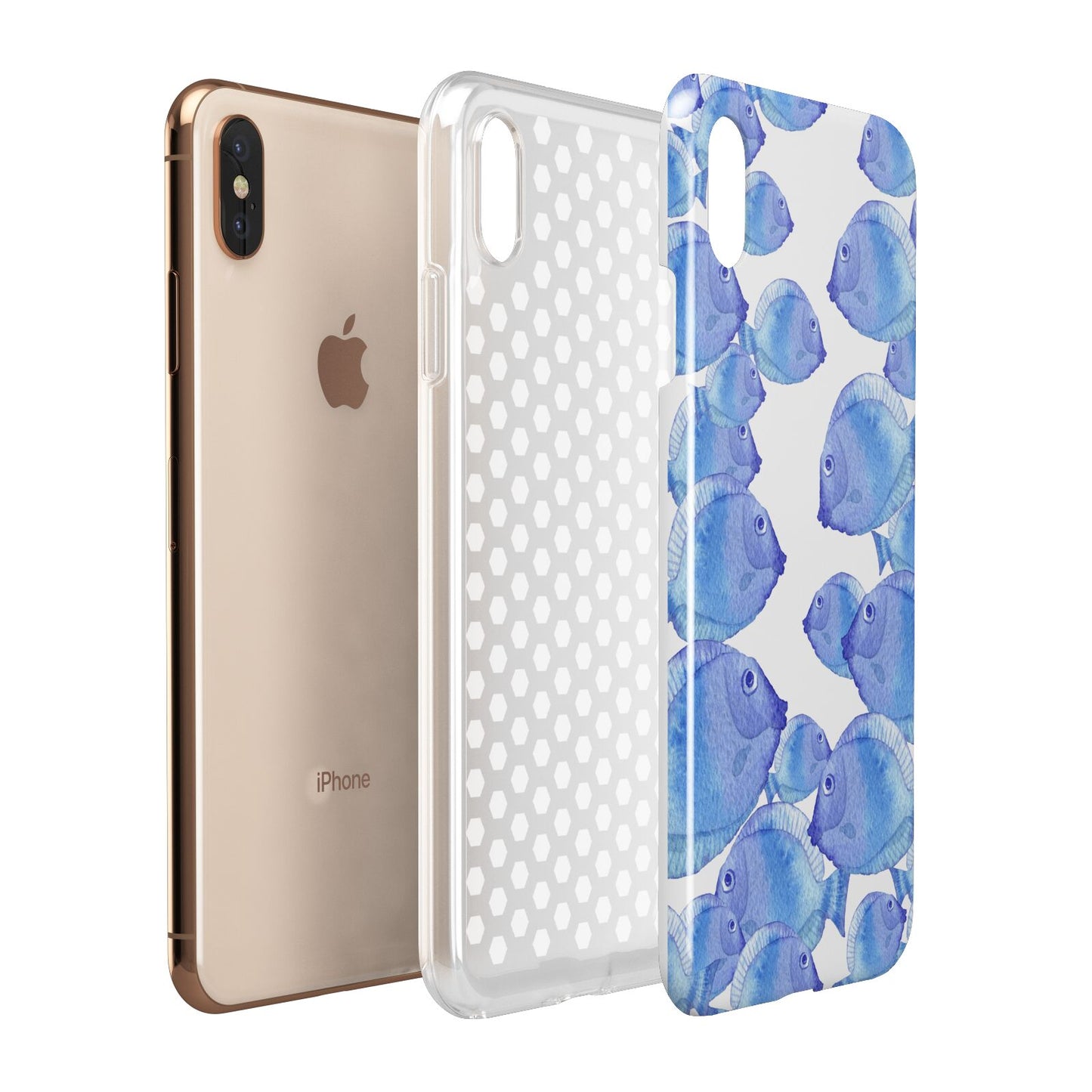 Fish Apple iPhone Xs Max 3D Tough Case Expanded View