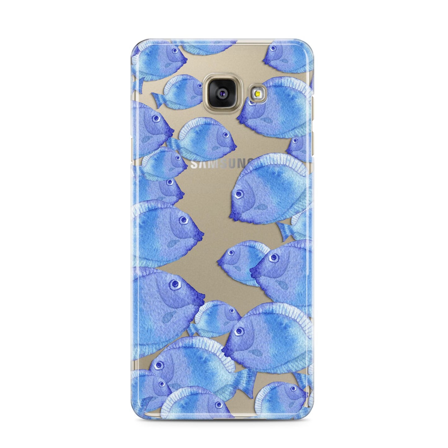 Fish Samsung Galaxy A3 2016 Case on gold phone