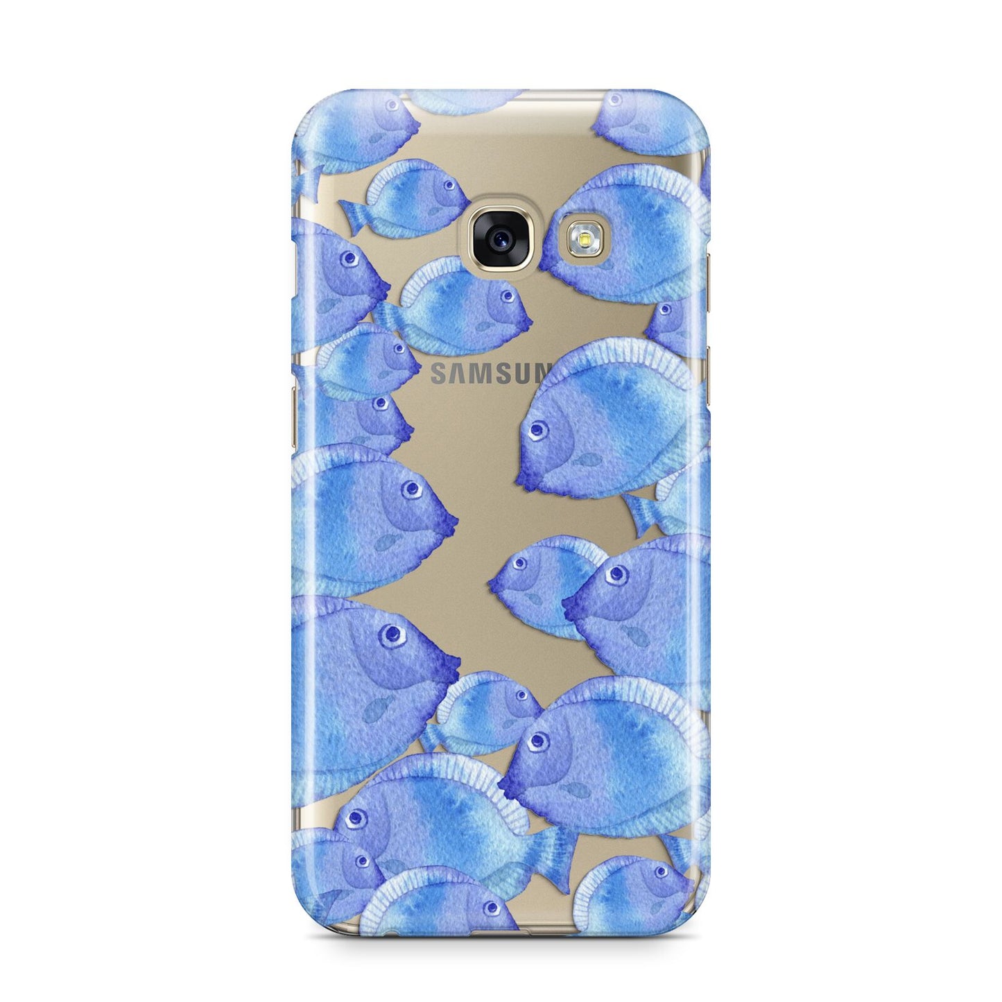 Fish Samsung Galaxy A3 2017 Case on gold phone