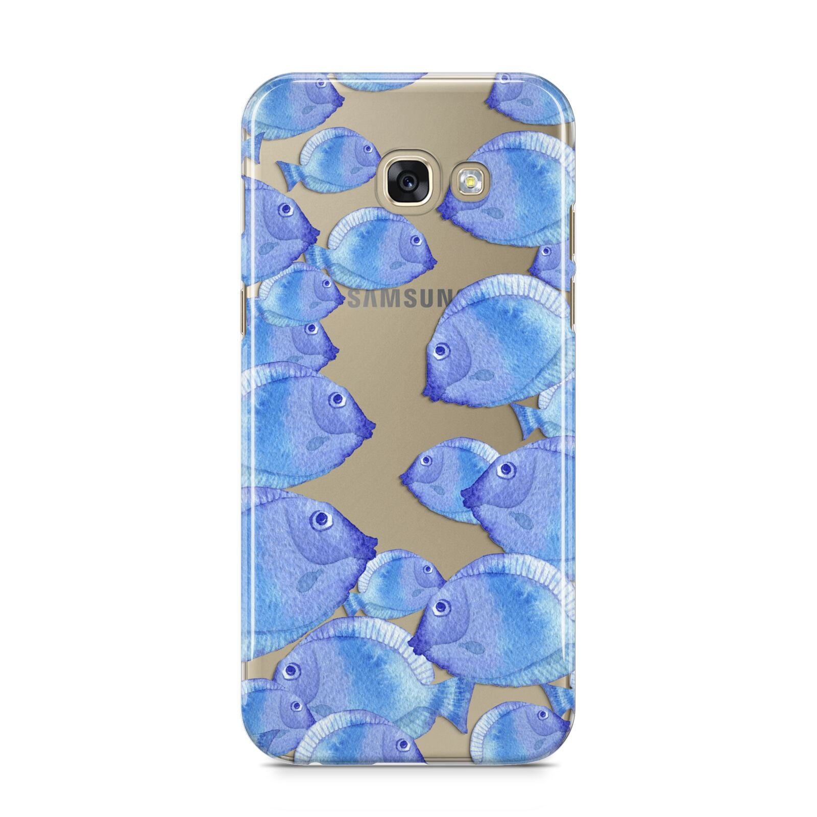 Fish Samsung Galaxy A5 2017 Case on gold phone