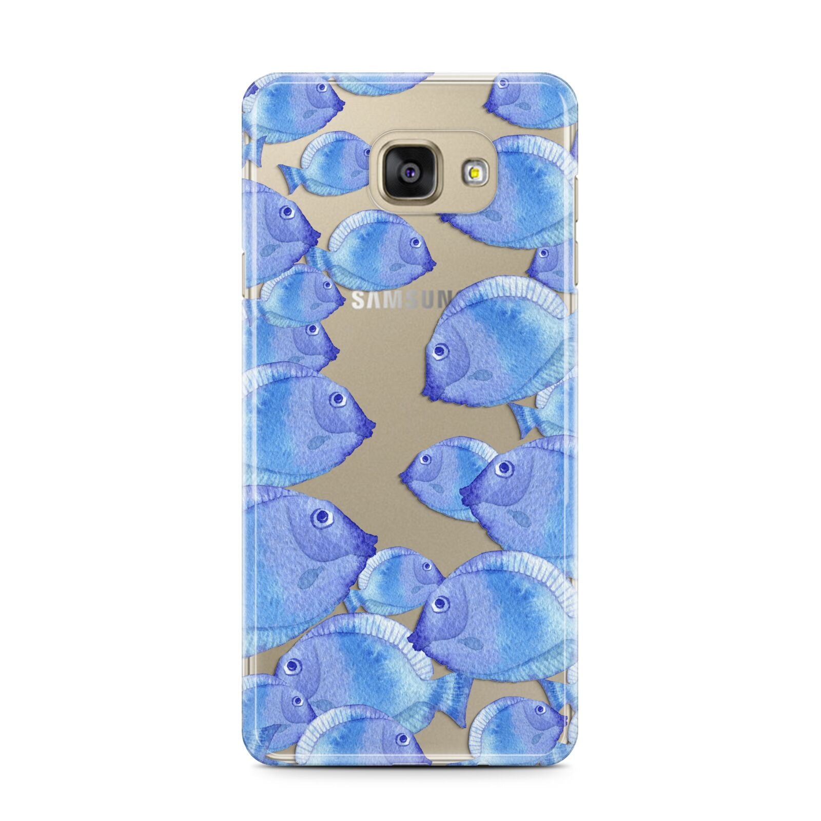 Fish Samsung Galaxy A7 2016 Case on gold phone
