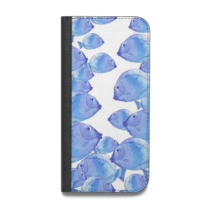 Fish Vegan Leather Flip iPhone Case