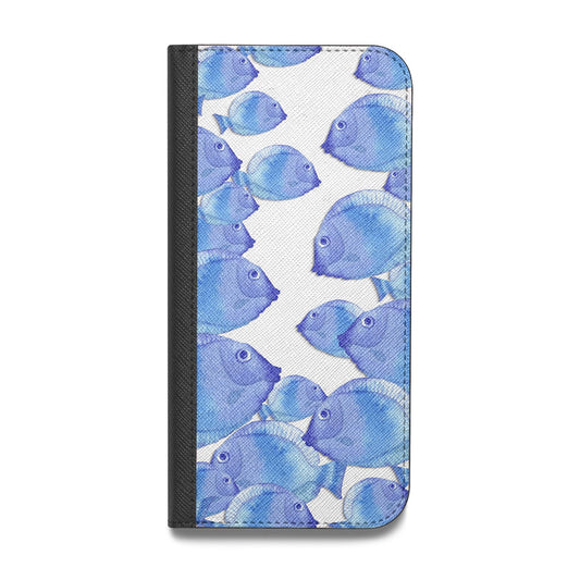 Fish Vegan Leather Flip iPhone Case