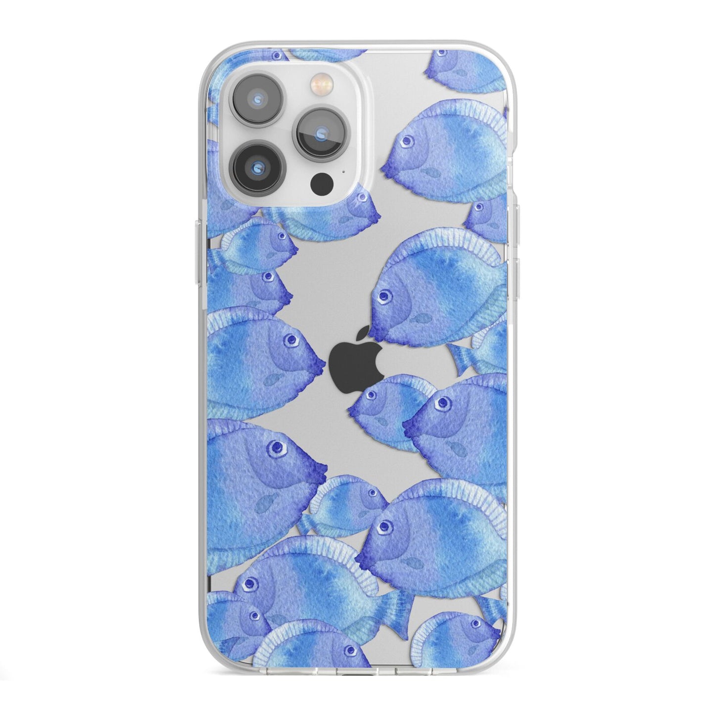 Fish iPhone 13 Pro Max TPU Impact Case with White Edges