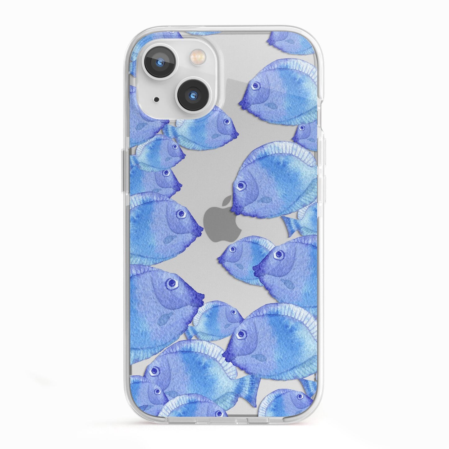 Fish iPhone 13 TPU Impact Case with White Edges