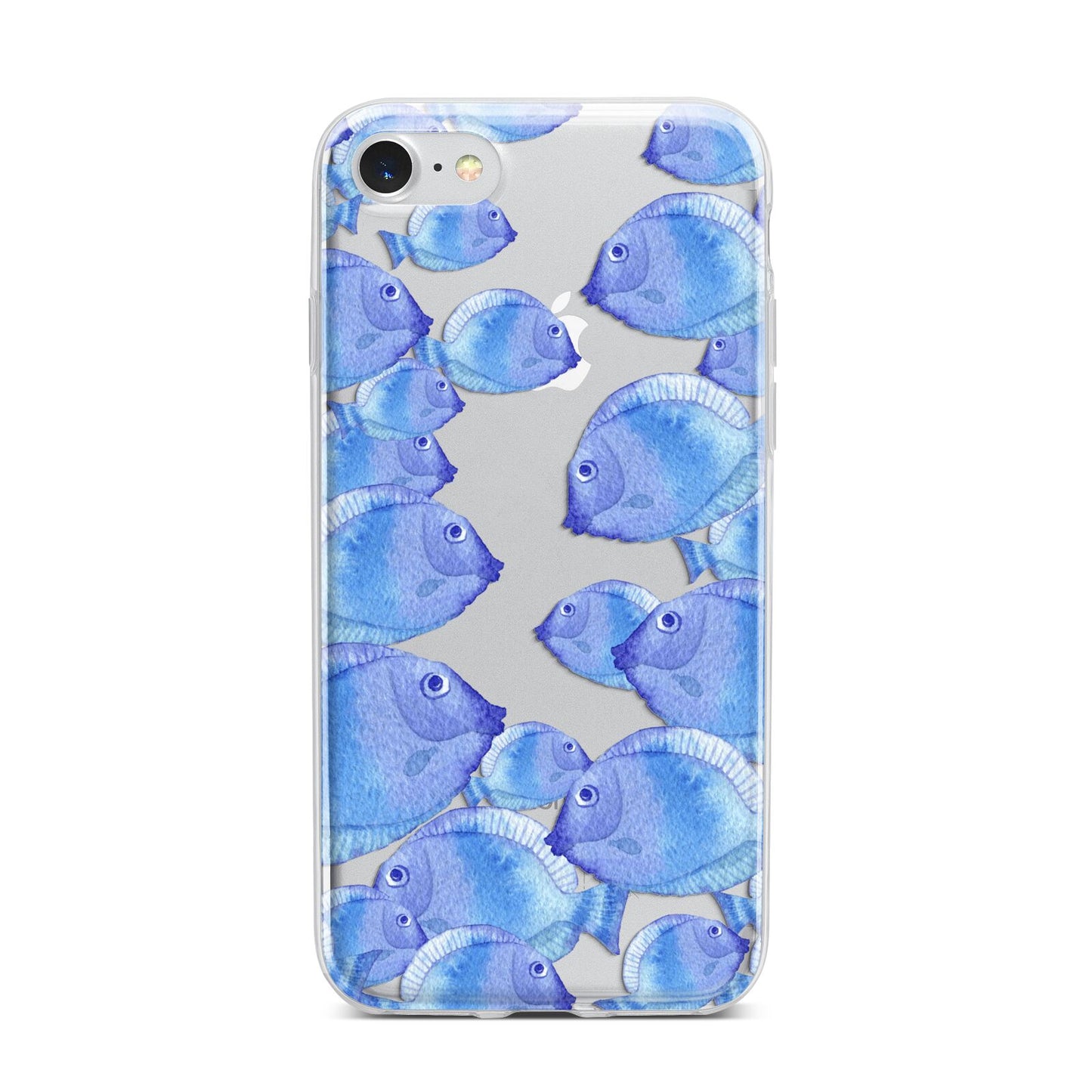 Fish iPhone 7 Bumper Case on Silver iPhone