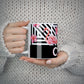 Flamingo Black Geometric 10oz Mug Alternative Image 5