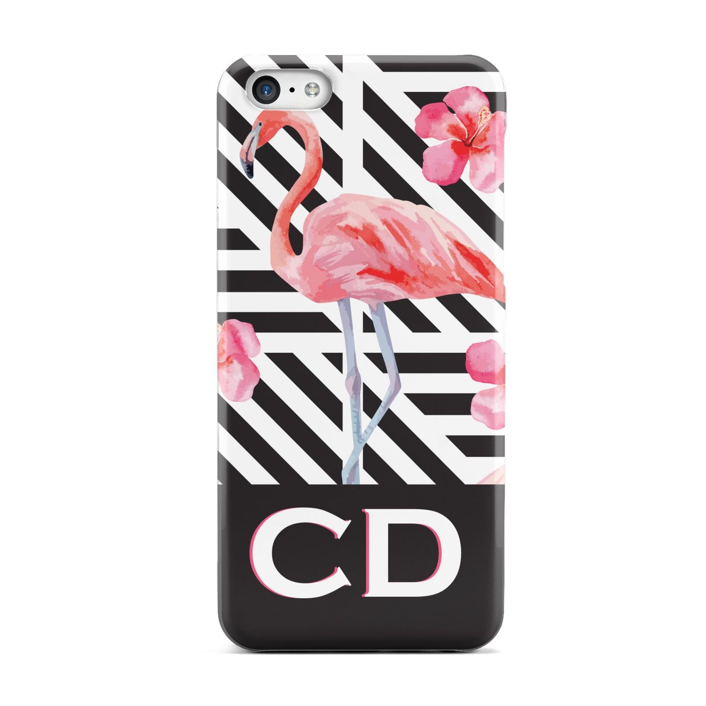 Flamingo Black Geometric Apple iPhone 5c Case