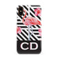 Flamingo Black Geometric Apple iPhone XS 3D Snap Case