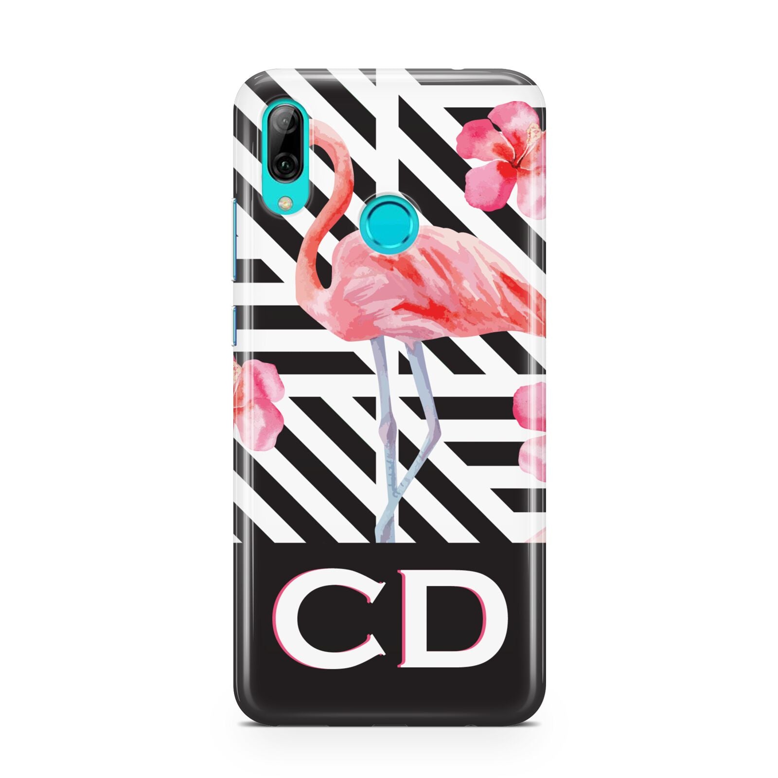 Flamingo Black Geometric Huawei P Smart 2019 Case