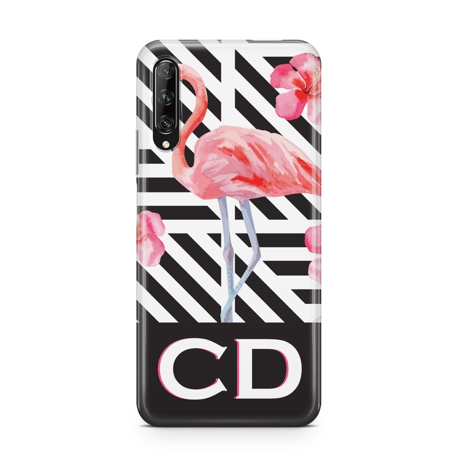 Flamingo Black Geometric Huawei P Smart Pro 2019