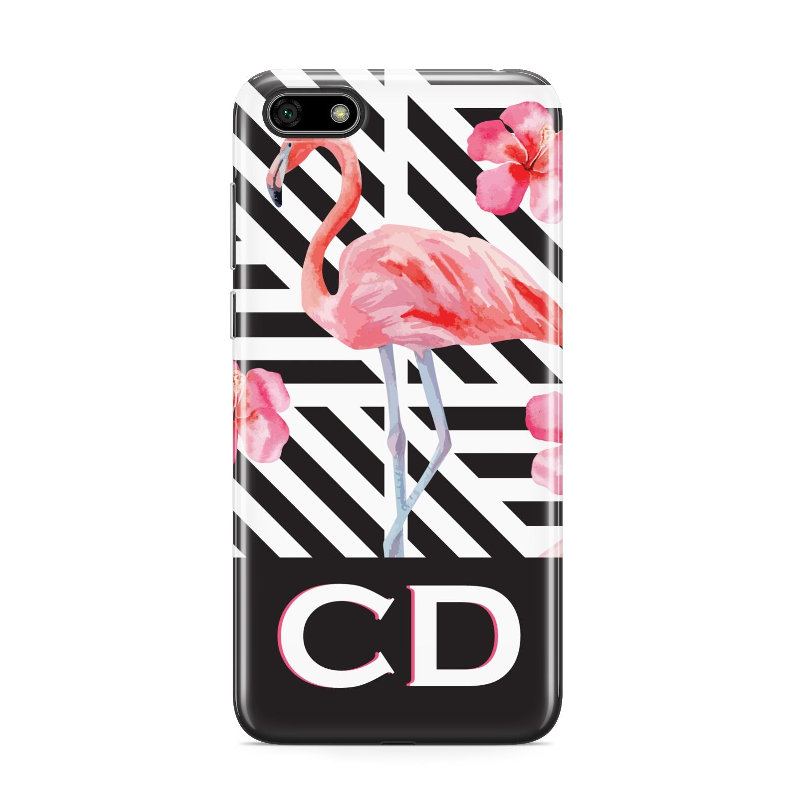 Flamingo Black Geometric Huawei Y5 Prime 2018 Phone Case