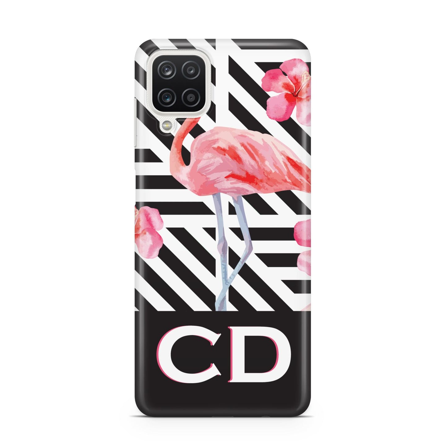Flamingo Black Geometric Samsung M12 Case