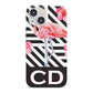 Flamingo Black Geometric iPhone 13 Mini Full Wrap 3D Snap Case
