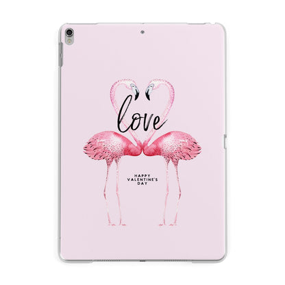Flamingo Valentines Day Apple iPad Silver Case