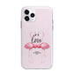 Flamingo Valentines Day Apple iPhone 11 Pro Max in Silver with Bumper Case