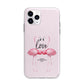 Flamingo Valentines Day Apple iPhone 11 Pro in Silver with Bumper Case