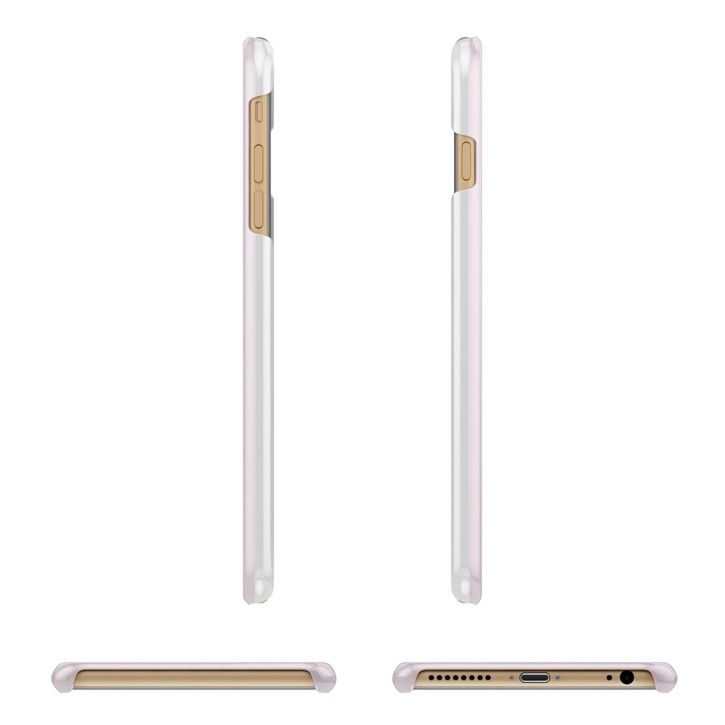 Flamingo Valentines Day Apple iPhone 6 Plus 3D Wrap Snap Case Angled Images