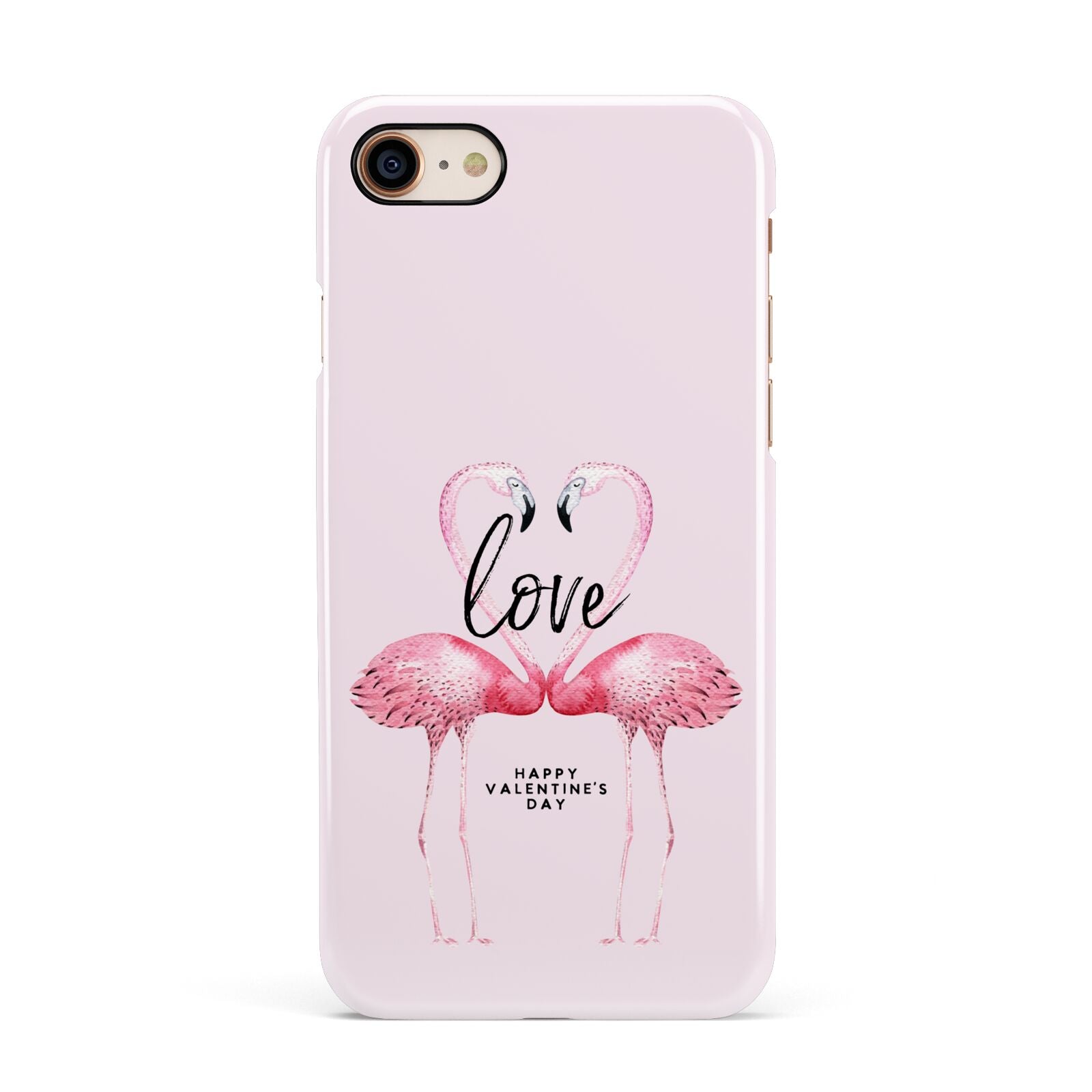 Flamingo Valentines Day Apple iPhone 7 8 3D Snap Case