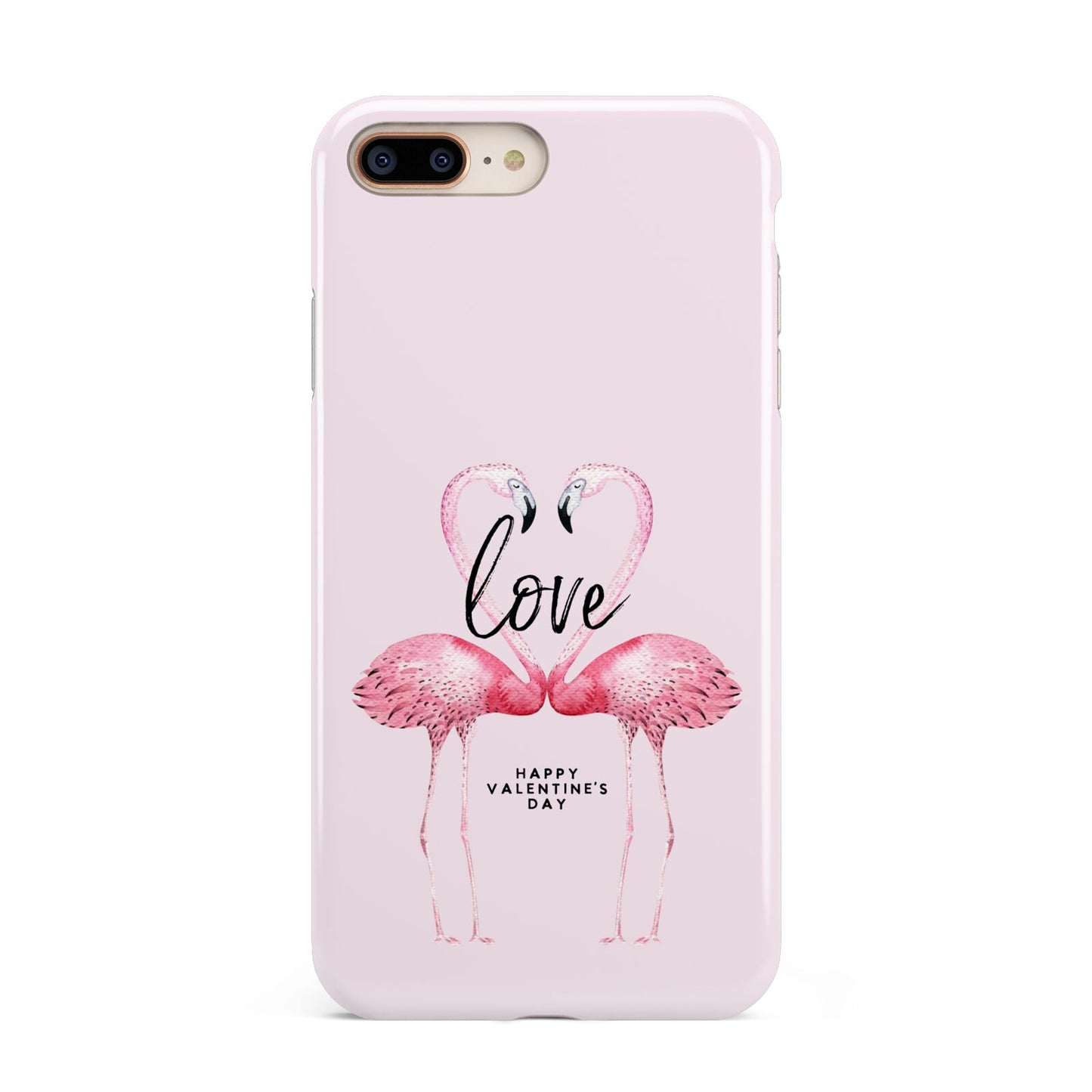 Flamingo Valentines Day Apple iPhone 7 8 Plus 3D Tough Case