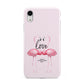 Flamingo Valentines Day Apple iPhone XR White 3D Tough Case