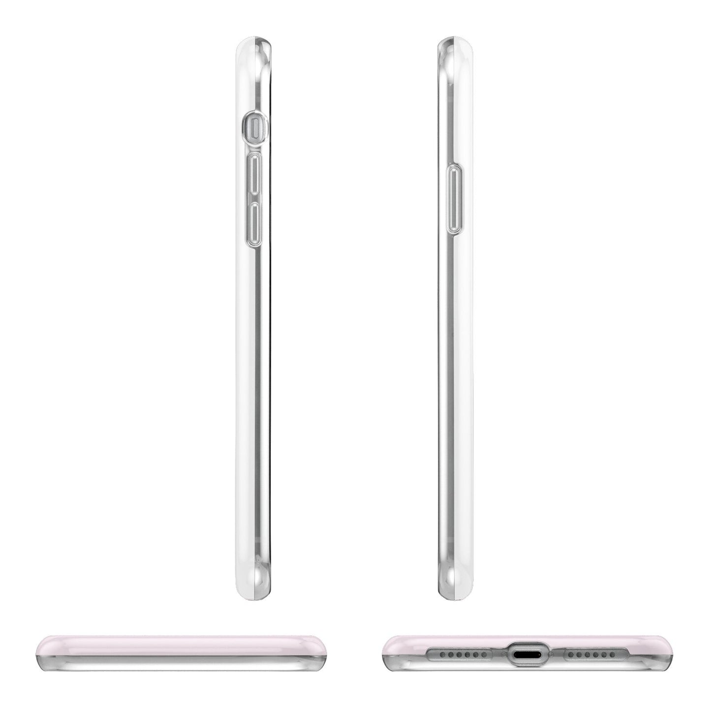 Flamingo Valentines Day Apple iPhone XR in White with 3D Wrap Tough Case Alternative Image Angles