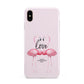 Flamingo Valentines Day Apple iPhone Xs Max 3D Tough Case