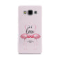 Flamingo Valentines Day Samsung Galaxy A3 Case