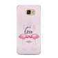 Flamingo Valentines Day Samsung Galaxy A5 2016 Case on gold phone