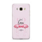 Flamingo Valentines Day Samsung Galaxy J7 2016 Case on gold phone