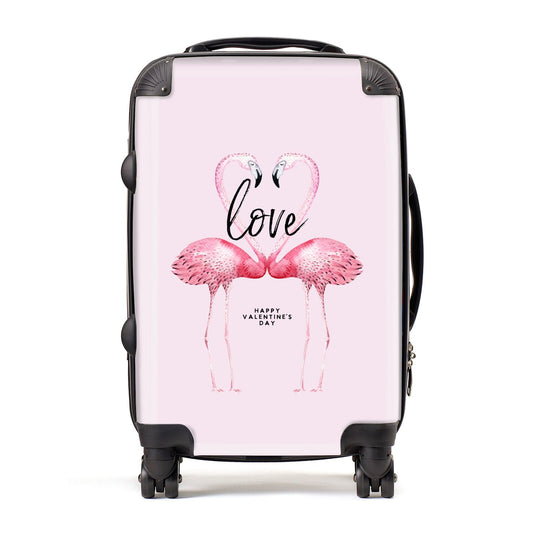 Flamingo Valentines Day Suitcase