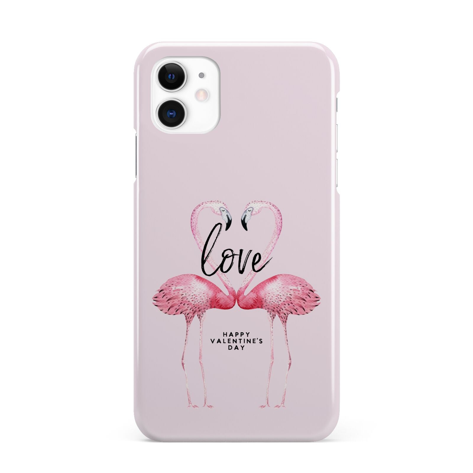 Flamingo Valentines Day iPhone 11 3D Snap Case