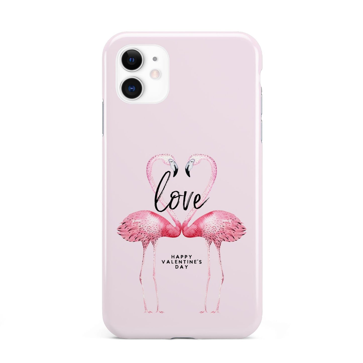 Flamingo Valentines Day iPhone 11 3D Tough Case