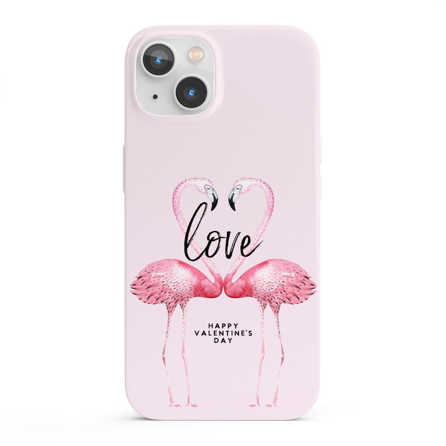 Flamingo Valentines Day iPhone 13 Full Wrap 3D Snap Case
