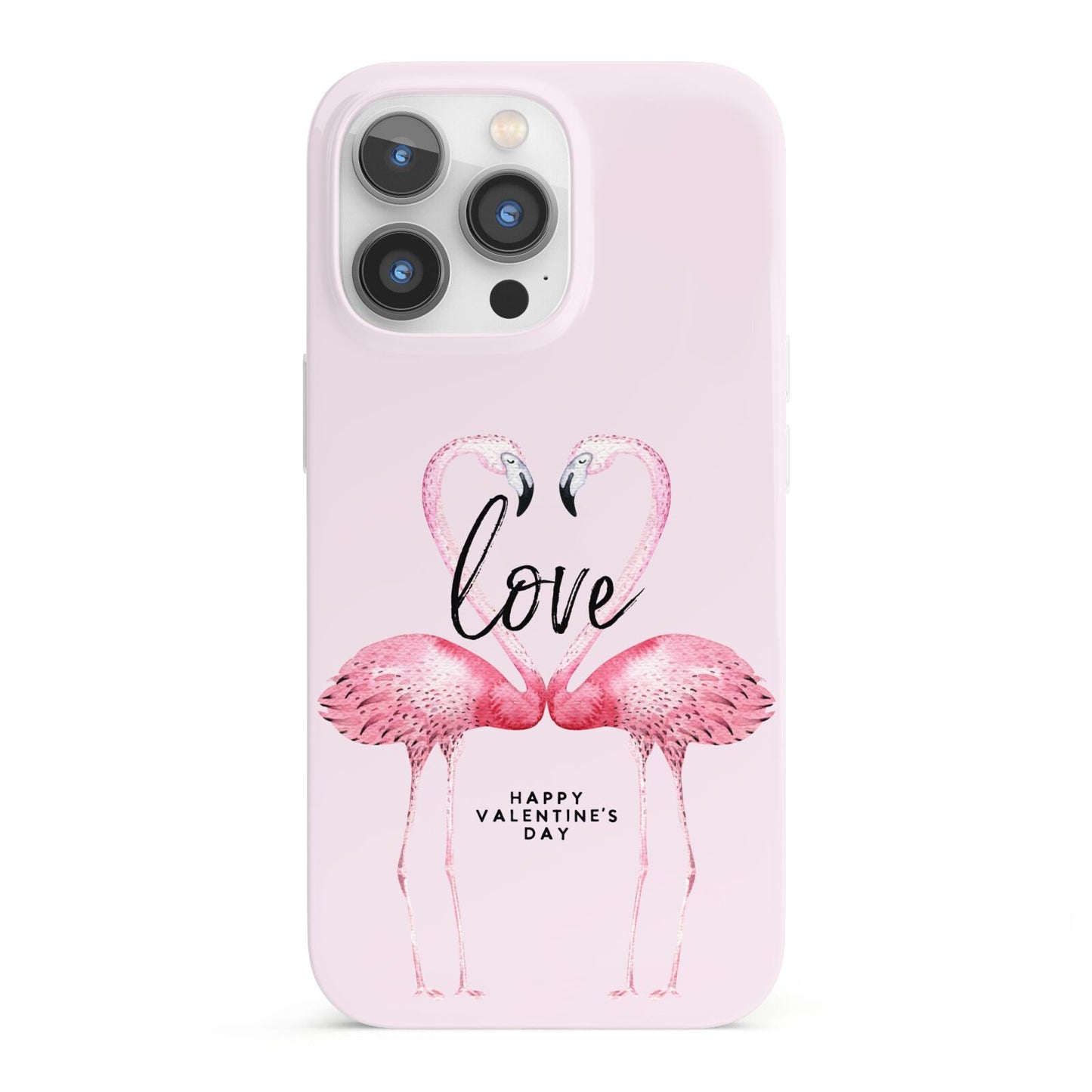 Flamingo Valentines Day iPhone 13 Pro Full Wrap 3D Snap Case