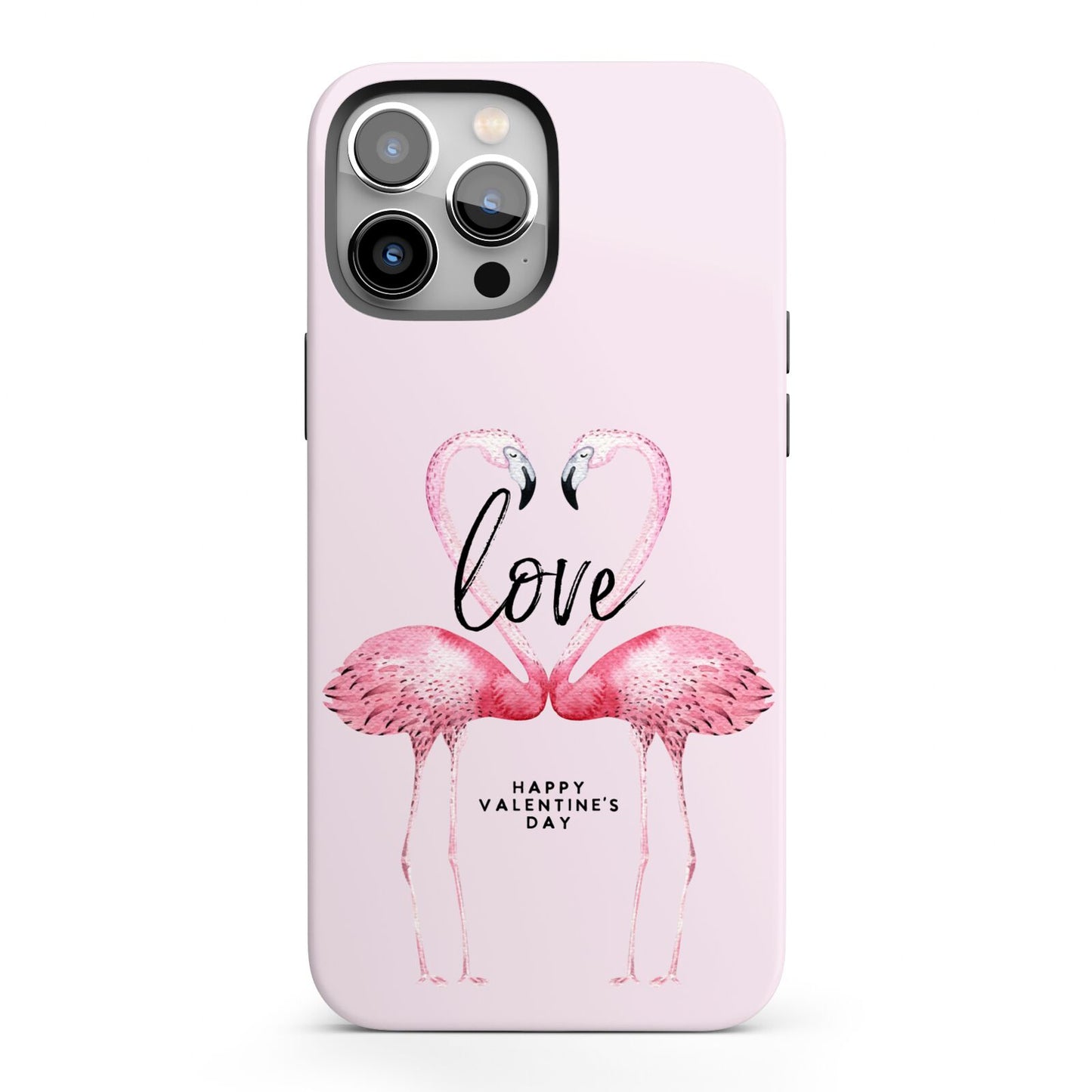 Flamingo Valentines Day iPhone 13 Pro Max Full Wrap 3D Tough Case