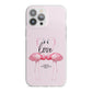 Flamingo Valentines Day iPhone 13 Pro Max TPU Impact Case with White Edges