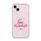 Flamingo Valentines Day iPhone 14 Plus Clear Tough Case Starlight